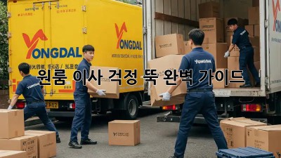 원룸 이사, 걱정 뚝! 완벽 가이드
